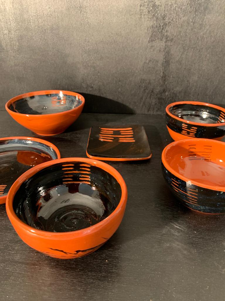 Bols plats trigramme